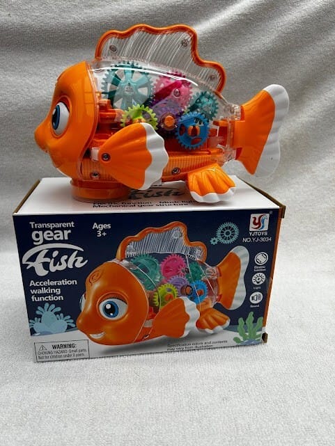 Transparent Gear Fish Toy - Image 3