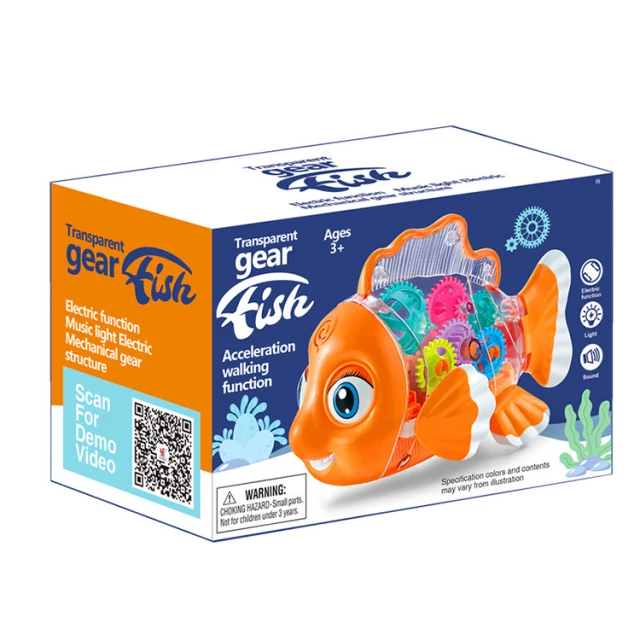 Transparent Gear Fish Toy - Image 4